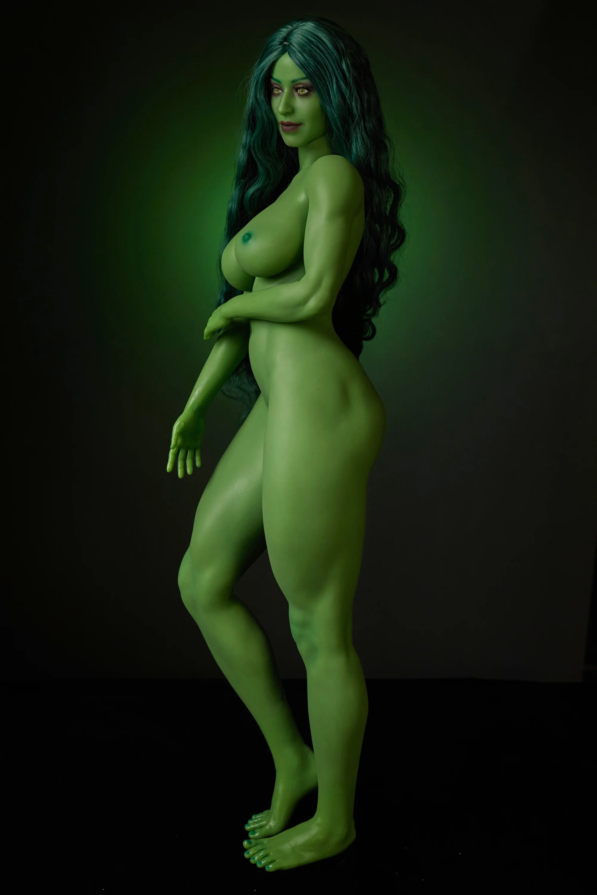 70cm (2ft4) Petite Gel Breast Silicone Sex Doll Renne, Head